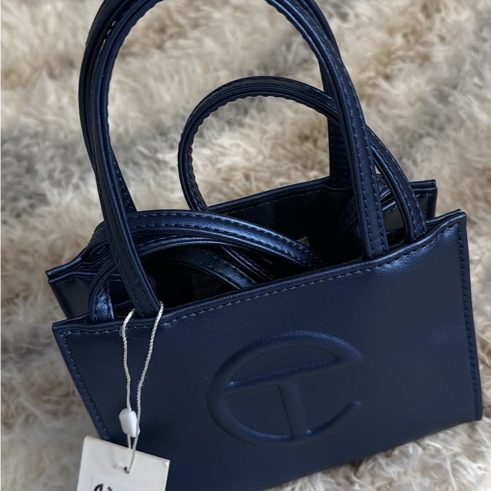 Elegant Navy Blue Handbag